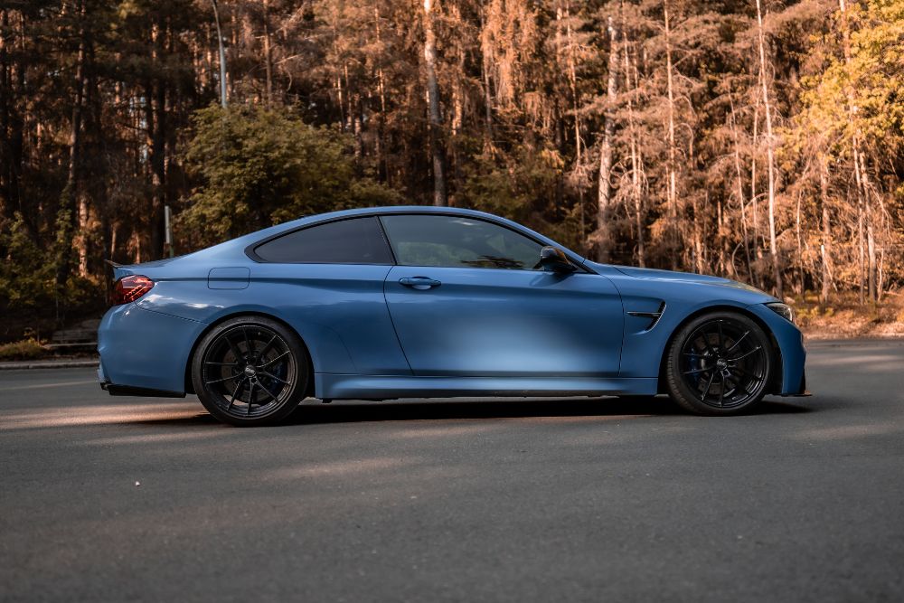 Blue BMW 4 Series