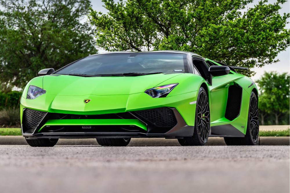 Green Lamborghini