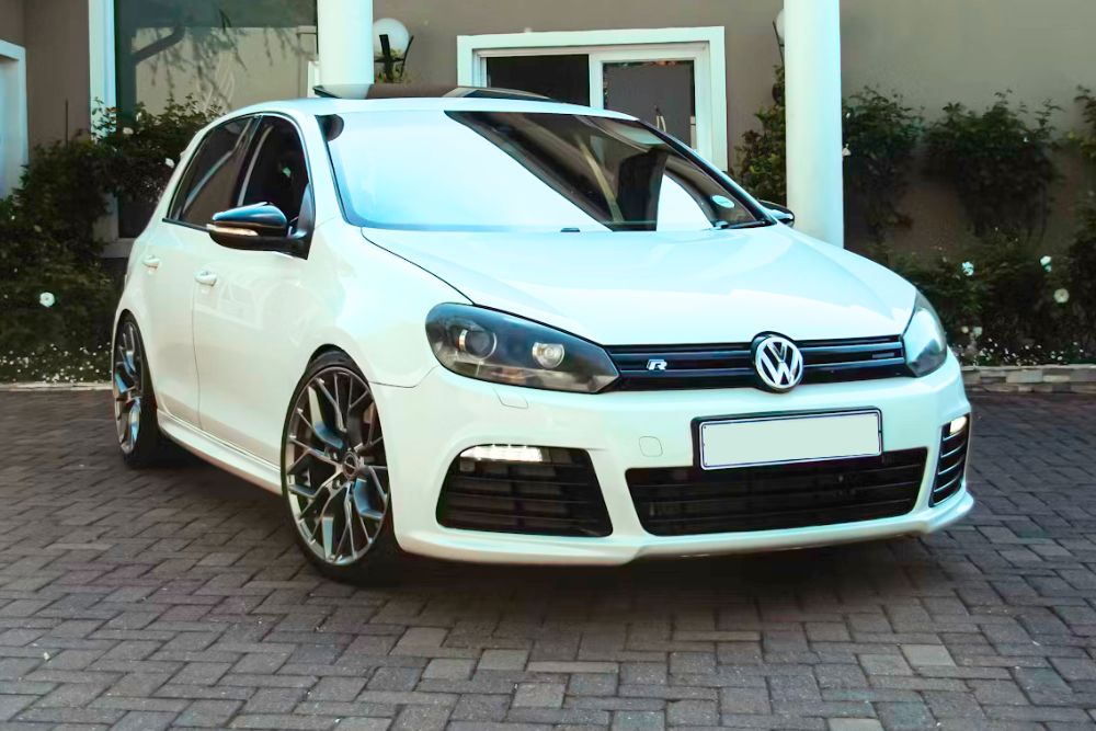 White Volkswagen Golf R