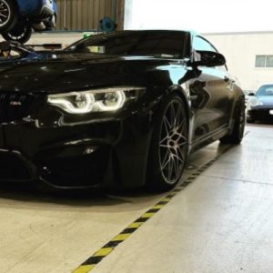 Black BMW M4 serviced at Dodson