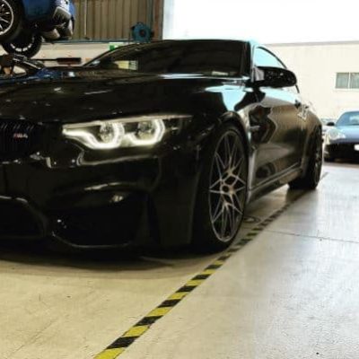 Black BMW M4 serviced at Dodson