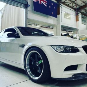 White BMW E92 M3 serviced at Dodson